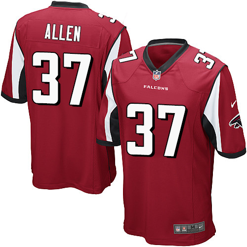 Nike Falcons #37 Ricardo Allen Red Team Color Youth Stitched NFL Elite Jersey - Click Image to Close